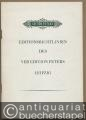Editionsrichtlinien des VEB Edition Peters Leipzig.