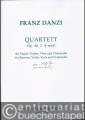 Quartett Op. 40,2 d-Moll für Fagott, Violine, Viola und Violoncello (= ACC.1277b). Partitur und Stimmen.