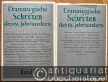 Design/Künste/Film » Tanz/Theater - Dramaturgische Schriften des 19. Jahrhunderts. 2 Bde.