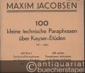 100 kleine technische Paraphrasen über Kayser-Etüden, Heft 2 [Violine].