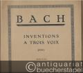 Inventions a trois voix. Piano.