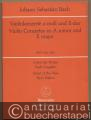 Violinkonzerte a-Moll und E-Dur / Violin Concertos in A minor and E major, BWV 1041, 1042. Urtext der Neuen Bach-Ausgabe) (= Bärenreiter Studienpartituren 269).