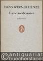 Erstes Streichquartett für zwei Violine, Viola und Violoncello (1947) (= Edition Schott, Nr. 5503). Studien-Partitur.