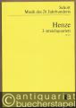 3. Streichquartett [für zwei Violinen, Viola und Violoncello] / 3rd string quartet [for two violins, viola and violoncello] (1976) (= Musik des 20. Jahrhunderts. Edition Schott, Nr. 6673). Studien-Partitur.