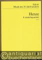 4. Streichquartett [für zwei Violinen, Viola und Violoncello] / 4th string quartet [for two violins, viola and violoncello] (1976) (= Musik des 20. Jahrhunderts. Edition Schott, Nr. 6678). Studien-Partitur.