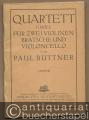 Quartett g-Moll für zwei Violinen, Bratsche und Violoncello. Partitur.
