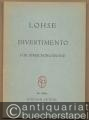 Divertimento für Streichorchester (= Edition Peters, Nr. 4688a). Partitur.