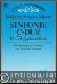 Symphonie C dur KV 551 >Jupitersinfonie<. Taschenpartitur mit Erläuterung.
