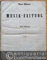 Neue Wiener Musik-Zeitung. Erster und zweiter Jahrgang (1852 u. 1853) in einem Band. Es fehlt Nr. 11 des 1. Jahrgangs.