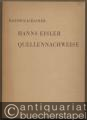 Hanns Eisler. Quellennachweise.
