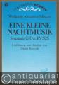 Serenade G-Dur KV 525 >Eine kleine Nachtmusik<. Taschenpartitur mit Erläuterung.