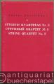 Styginis kvartetas Nr. 3 / Strunnyj kvartet No. 3 / String quartet no. 3 [Streichquartett Nr. 3]. Studienpartitur.