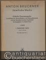 Anton Bruckner. Sämtliche Werke. 1. Band. I. Symphonie c-Moll (Linzer-Fassung). Studienpartitur.