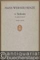4. Sinfonie (in einem Satz) für großes Orchester (1955) (= Edition Schott, Nr. 5034). Studien-Partitur.