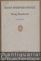 Being Beauteous. Kantate auf das gleichnamige Gedicht aus "Les Illuminations" (1872/73) von Arthur Rimbaud für Koloratur-Sopran, Harfe und vier Violoncelli (1963) (= Edition Schott, Nr. 5035). Studien-Partitur.
