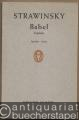Babel. Kantate nach Moses 1, Kap. 11, Vers 1-9 für Männerchor, Orchester und Erzähler (1944) (= Edition Schott, Nr. 4412). Partitur.