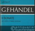 6 Sonate per violino e basso continuo. Urtext.