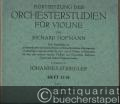 Fortsetzung der Orchesterstudien für die Violine von Richard Hofmann. Eine Sammlung von a) technisch oder rhythmisch schweren, b) besonders heiklen, offenliegenden, c) schwierig zu lesenden Stellen für die 1. oder 2. Violine, d) Solostellen für eine oder mehrere einzelne Violinen [...], Heft 13.