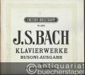 Klavierwerke. Busoni-Ausgabe III. Kleine Präludien, Fughetta, Duette (= Edition Breitkopf, Nr. 4303).