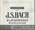 Klavierwerke. Busoni-Ausgabe XVI. Variationswerke (= Edition Breitkopf, Nr. 4316).