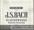 Klavierwerke. Busoni-Ausgabe XIX. Präludien und Fugen (= Edition Breitkopf, Nr. 4319).