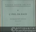 Die Preussischen Sonaten C. Ph. Em. Bachs für Klavier, Nr. 1-3 (= Nagels Musik-Archiv, Nr. 6).