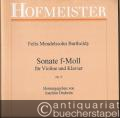 Sonate f-Moll für Violine und Klavier Op. 4 (= FH 2540).