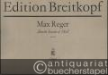 Zweite Sonate d-Moll Op. 60 (= Edition Breitkopf, Nr. 7426). Orgel.