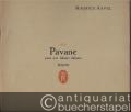 Pavane pour une Infante defunte / zum Gedächtnis einer Infantin (= Edition Schott, No. 1788). Piano.