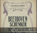 Sonate c-Moll, Op. 111 (= Die letzten fünf Sonaten von Beethoven. Kritische Ausgabe mit Einführung und Erläuterung von Heinrich Schenker. Universal-Edition, No. 3978). Piano solo.