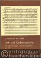 Fest- und Gedenksprüche für achtstimmigen Chor (a cappella), Op. 109 (= Möseler M 64.017).
