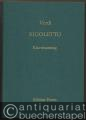 Rigoletto. Oper in drei Akten (= Edition Peters, Nr. 2185). Klavierauszug.