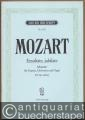 Exsultate, jubilate. Motette für Sopran, Orchester und Orgel, KV 165 (158a) (= Edition Breitkopf, Nr. 5232). Klavierauszug mit Text.