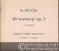 40 wariacji op. 3 na skrzypce. Studium techniki smyczkowej (= PWM 3799).