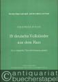 15 deutsche Volkslieder aus dem Harz für a cappella Chor dreistimmig gesetzt [Chorpartitur].