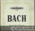 Konzert für 2 Klaviere c-Moll [BWV 1060] (= Edition Peters, Nr. 2200b). Ausgabe für zwei Klaviere.