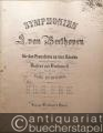 Symphonie V (= Symphonien von L. van Beethoven für das Pianoforte zu vier Händen mit Begleitung von Violine und Violoncell bearbeitet von Carl Burchard, No. 5).