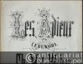 Les Adieux - Lebewohl - Fantaisie en Ut maj. C dur [de] Ch. M. de Weber, Op. 81 posth. (= Oeuvres de Carl Maria von Weber, Piano à 2 mains).