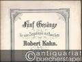 Haidenacht "Wenn trüb das verlöschende letzte Roth" von H. Allmers (= Fünf Gesänge für eine Singstimme mit Pianoforte von Robert Kahn, Op. 12 Nr. 4). Für tiefe Stimme.