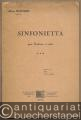 Sinfonietta pour orchestre a cordes, Op. 52. Partition in 16 [Partitur].