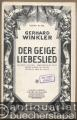 Der Geige Liebeslied / The violin's love song / Chant d'amour du violon / Canzone d'amore del violino / Cancion de amor del violin (= Regina Nr. 924). Salonorchester. 13 Stimmen.