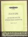 Zwölf Streichquartette aus Op. 20, 33, 54, 64, 74 und 76. Band I: Nr. 1-6 (= Edition Peters Nr. 1026a). Taschenpartitur.