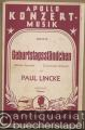 Geburtstagsständchen / Birthday Serenade / L'anniversaire serenade (= Apollo Konzert Musik, Nr. 22). (Salon-)Orchester. 5 Stimmen.