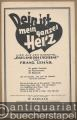 Dein ist mein ganzes Herz. Lied aus der Operette: Das Land des Lächelns nach Viktor Leon von Ludwig Herzer und Fritz Löhner. Salonorchester. 13 Stimmen.