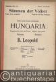 Hungaria. Ungarische Lieder und Tänze. Fantasie / Magyar dal es tanc. Abrand (= Stimmen der Völker. Parnass No. 176). Salonorchester. 21 Stimmen.