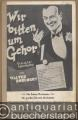 Wir bitten um Gehör. Großes Schlager-Potpourri von Walter Borchert. Salonorchester. 6 Stimmen.