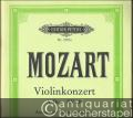 Konzert für Violine und Orchester (mit Kadenzen) A-Dur, KV 219 (= Edition Peters, Nr. 2193a). Violine und Klavier.