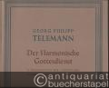 Der Harmonische Gottesdienst. 72 Solokantaten für 1 Singstimme, 1 Instrument und Basso continuo (Hamburg 1725/26), Teil I: Neujahr bis Reminiscere, Kantaten (Nrn. 1-15) (= [Georg Philipp Telemann, Musikalische Werke], Band II) [BA 2952]. Instrumentalstimme.