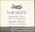 Playera, Op. 23 No. 1 (= Spanische Tänze für Violine mit Klavierbegleitung / Spanish dances / Spanyol tancok, 5. Editio musica, Z. 12771).