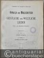 Musik (Bücher/Noten) » Noten/Partituren - Oswald von Wolkenstein. Geistliche und weltliche Lieder. Ein- und mehrstimmig (= Denkmäler der Tonkunst in Österreich, u. Ltg. v. Guido Adler. Jahrg. IX, 1. Teil).